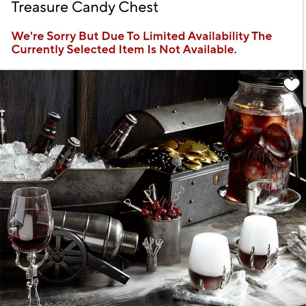 Pottery Barn Halloween Treasure Candy Chest